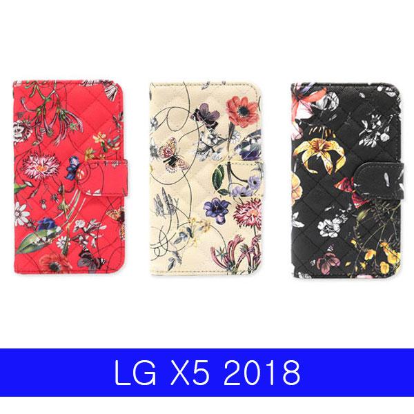 LG X5 2018 프린트플라워 다이어리 LM_X510 케이스 엘지X52018케이스 LGX52018케이스 X52018케이스 엘지X510케이스 LGX510케이스
