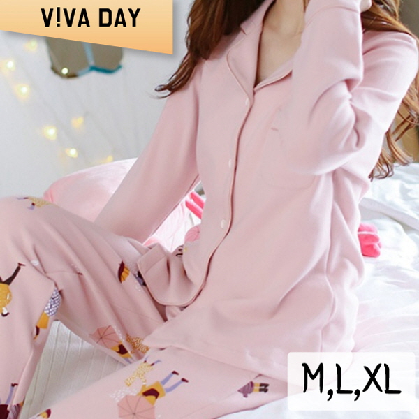 VIVA-M153 우산 홈웨어세트 홈웨어 잠옷 실내용웨어 홈웨어옷 여성잠옷 여자잠옷 잠옷세트 홈웨어세트 실내홈웨어 수면잠옷
