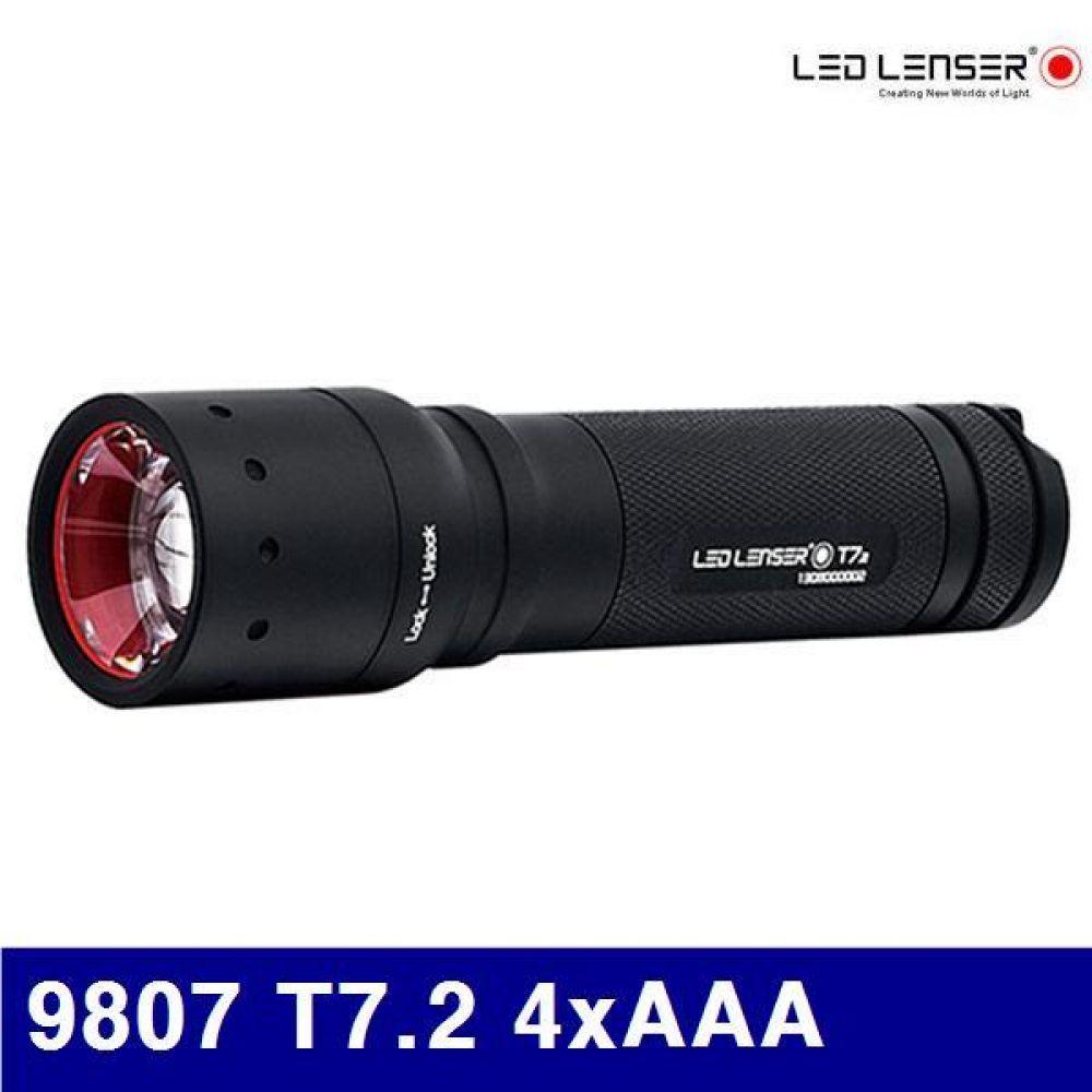 레드랜서 2762566 초강력 LED 라이트 9807 T7.2 4xAAA 130mm (1EA)