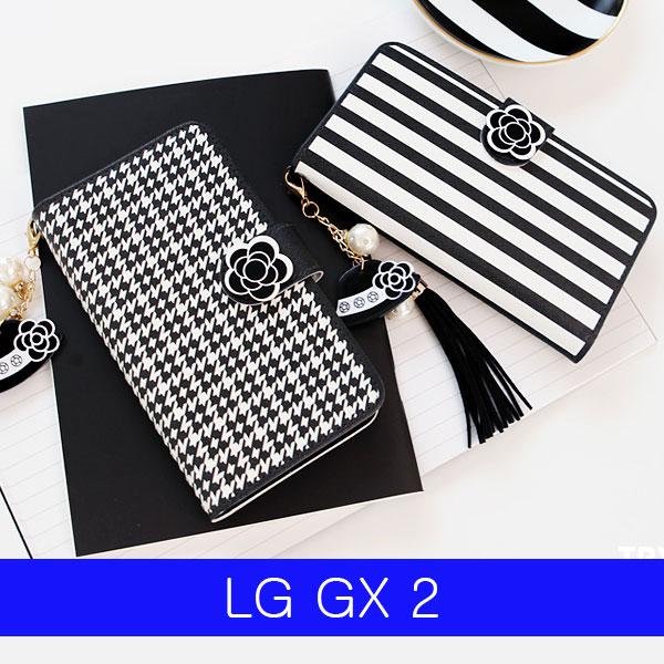 LG GX2 심플패턴 CZ다이어리 F430 케이스