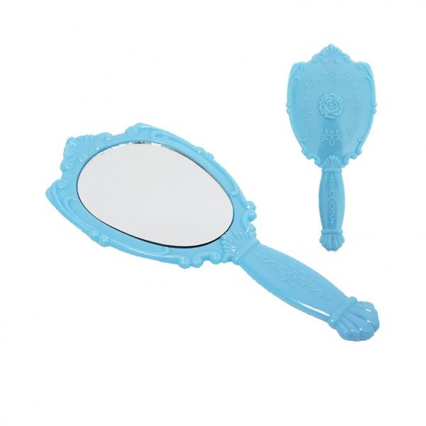 코코 손거울-블루 손거울 미니거울 휴대용거울 빗거울세트 거울빗