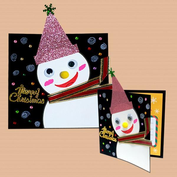 (만들기재료)눈사람 크리스마스츄리 카드 만들기 3개묶음 만들기재료 크리스마스만들기 크리스마스 산타 눈사람 크리스마스카드만들기 어린이집만들기 유치원만들기 만들기수업