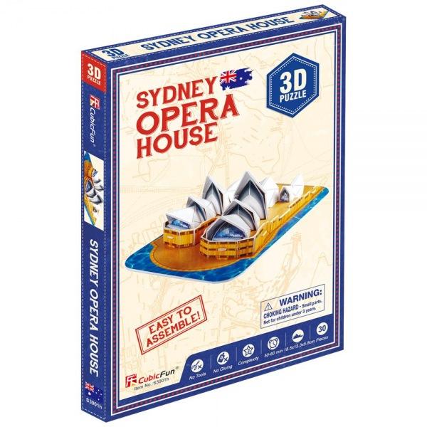 (3D입체퍼즐)(큐빅펀)(S3001h) 시드니 오페라 하우스 호주 입체퍼즐 건축모형 마스코트 3D퍼즐 뜯어만들기 조립퍼즐 우드락퍼즐 세계유명건축물 오세아니아