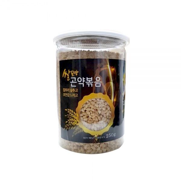 슈퍼푸드 쌀모양볶음곤약(250g) 곤약볶음시리얼 간식 건강식품 곤약 곤약쌀 볶은곤약 누릉지