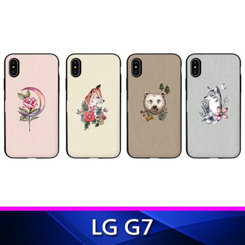 LG G7 TZ 꽃과 동물 도어범퍼 폰케이스 핸드폰케이스 휴대폰케이스 도어범퍼케이스 카드수납케이스 G7케이스