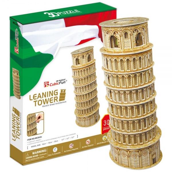 (3D입체퍼즐)(큐빅펀)(MC053h) 피사의 사탑 이탈리아 입체퍼즐 건축모형 마스코트 3D퍼즐 뜯어만들기 조립퍼즐 우드락퍼즐 세계유명건축물 유럽