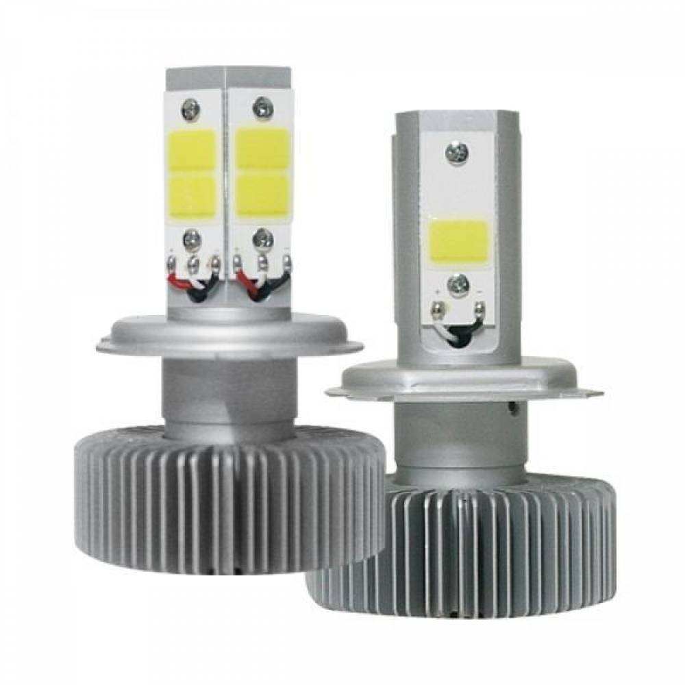 12V전용 H4(3면)타입 웰라이트 COB LED전조등 2개 1세트(30W) LED안개등 LED포그램프 안개등 웰라이트 H7
