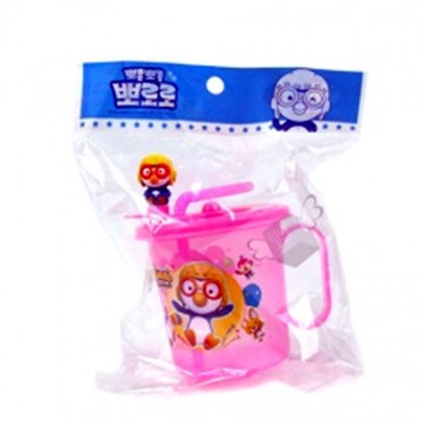 엠와이 뽀로로 마스코트 빨대컵 (2색상) 생활용품 잡화 주방용품 생필품 주방잡화