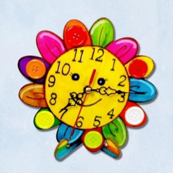 (만들기재료)단추꽃시계만들기 3개묶음 만들기재료 시계만들기 봄 동식물 꽃시계만들기 꽃모양시계 단추시계 어린이집만들기 유치원만들기 만들기수업