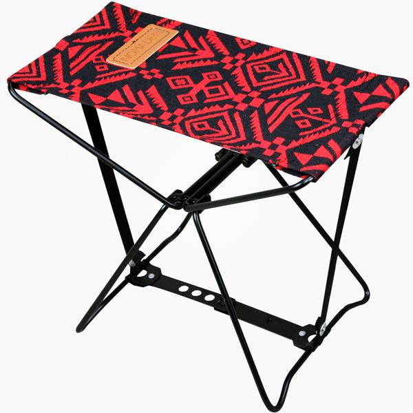 초미니 폴딩 스툴 네이티브블랙앤레드 접이식의자 폴딩의자 의자 간이의자 접이식간이의자
