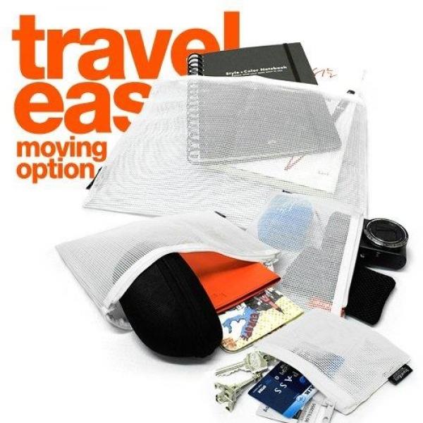 TE 4종 다용도 메쉬파우치 여행용품 편의용품 수납용품 트레블백 가방정리함