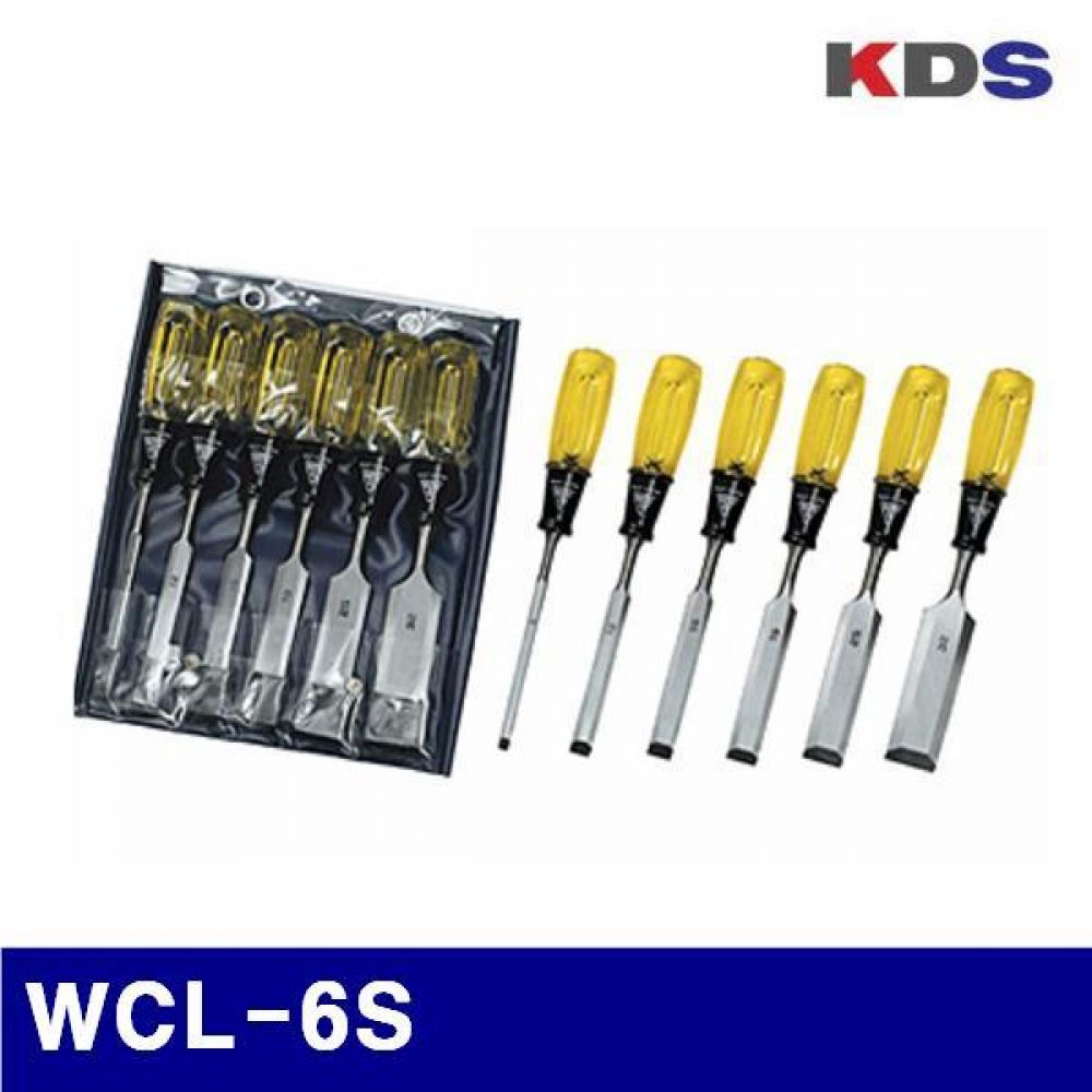 KDS 432-0252 목공끌 세트 WCL-6S 6 12 15 19 25 32mm  (1EA)