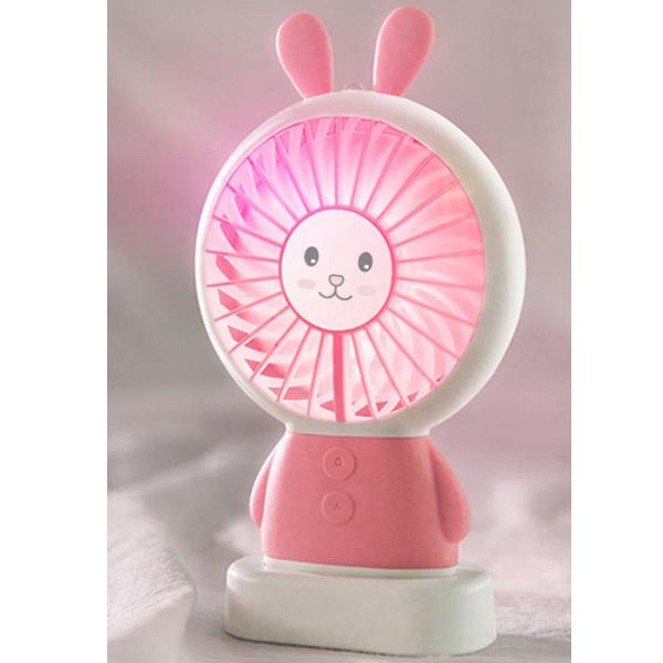 파인윈드 모찌 토끼 LED 핸디 선풍기 토끼 색상 랜덤발송 선풍기 휴대용 USB 불빛선풍기 탁상선풍기