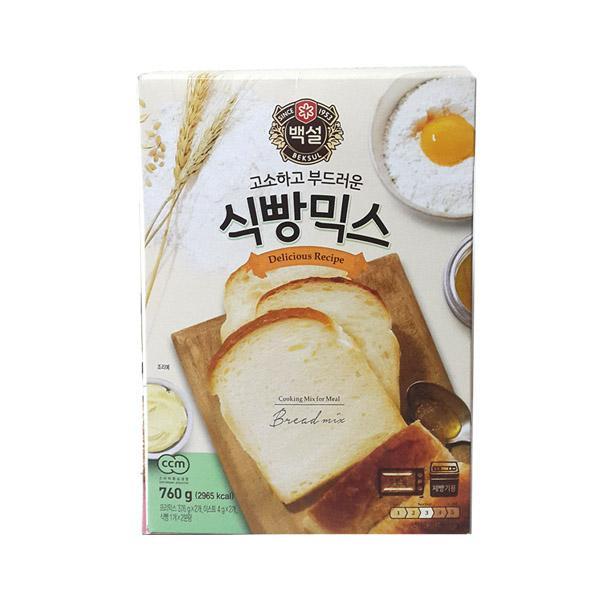 백설 식빵믹스760g 백설 식빵믹스 식빵 빵믹스 식품