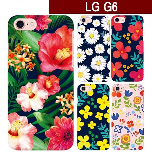 LG G6 비비드플라워 슬림 하드케이스 G600 여성케이스 플라워케이스 꽃케이스 슬림케이스 특이한케이스