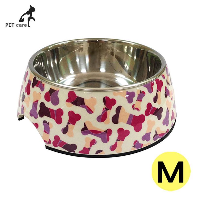 슈퍼 데칼 멜라닌보울 (M) (핑크본) 강아지 급수기 급식기 개급식기 애견용품