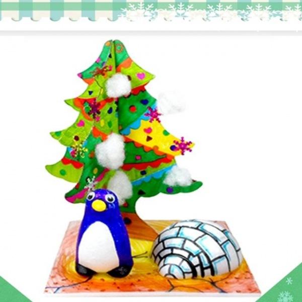 (만들기재료)북극마을 만들기 2개묶음 만들기재료 크리스마스만들기 크리스마스 산타 루돌프 새해 어린이집만들기 유치원만들기 만들기수업