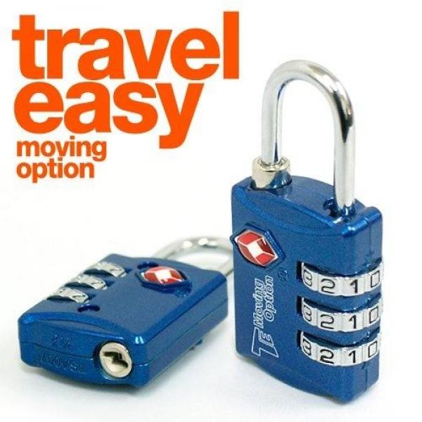 TE 3다이얼 TSA 안전자물쇠 여행용품 편의용품 안전용품 캐리어소품 안전자물쇠 3다이얼자물쇠