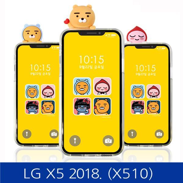 LG X5 2018. 카카오 빼꼼 클리어 폰케이스 X510 핸드폰케이스 스마트폰케이스 카카오케이스 피규어케이스 X510케이스
