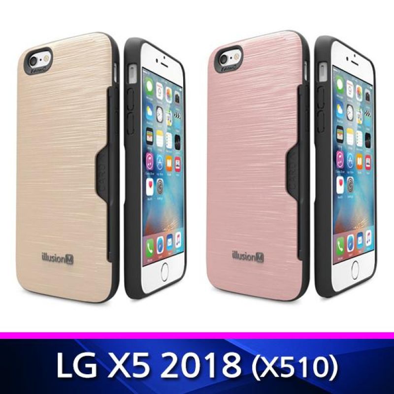 LG X5 2018 일루션 카드 범퍼 폰케이스 X510 핸드폰케이스 휴대폰케이스 범퍼케이스 카드수납케이스 X510케이스