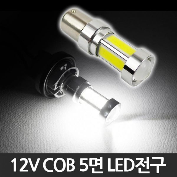 12V COB 5면 면발광 LED전구