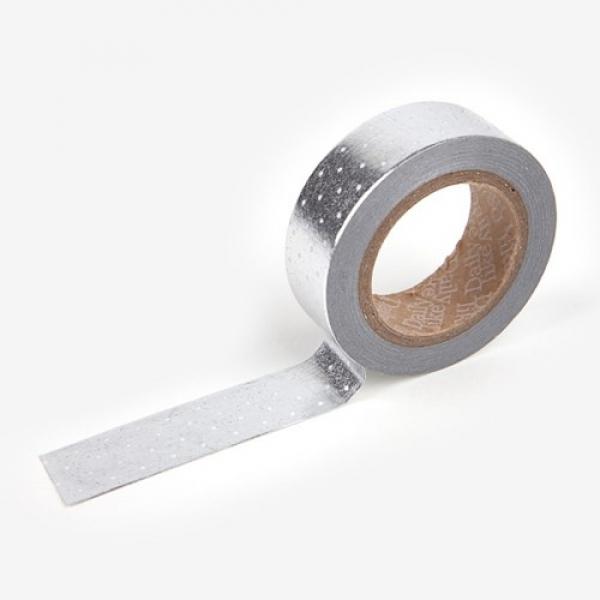 Masking Tape single - 37 Dot silver 테이프 마스킹테이프 종이테이프 종이마스킹테이프 데코 데코레이션 리폼 데코스티커 스티커 꾸미기
