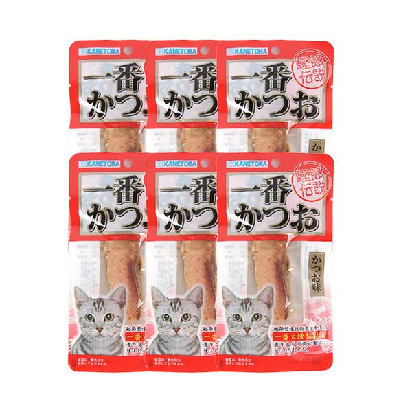 카네토라 가다랑어 자연맛 22g 6개입 고양이간식 고양이파우치 애묘간식 애묘파우치 카네토라