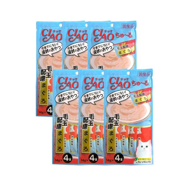 이나바 챠오 츄르 헤어볼 참치 56g 6개입 고양이간식 애묘간식 고양이음식 고양이용품 챠오츄루 츄루 차오츄르 차오츄루