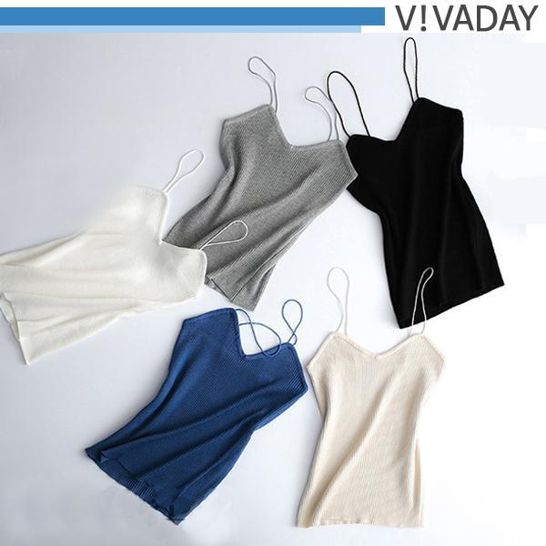 VIVA-C21 섹시 골지나시 여성속옷 언더웨어 나시 끈나시 슬립