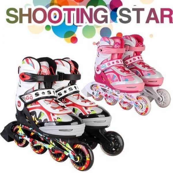 슈팅스타 - 아동용 인라인스케이트 180부터210mm 210부터240mm 사이즈조절 인라인 롤러 어린이 스케이트 맞춤형