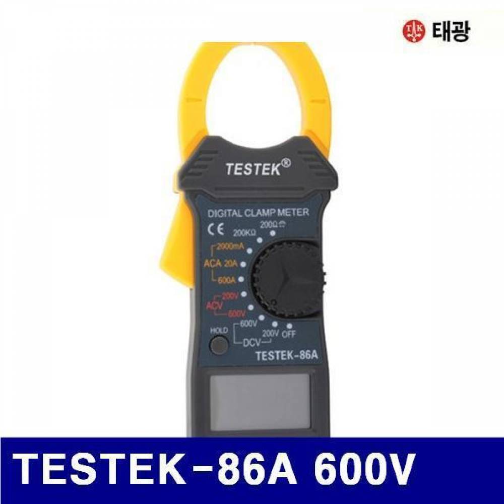태광 4150118 클램프 테스터(디지털) TESTEK-86A 600V 600A (1EA)