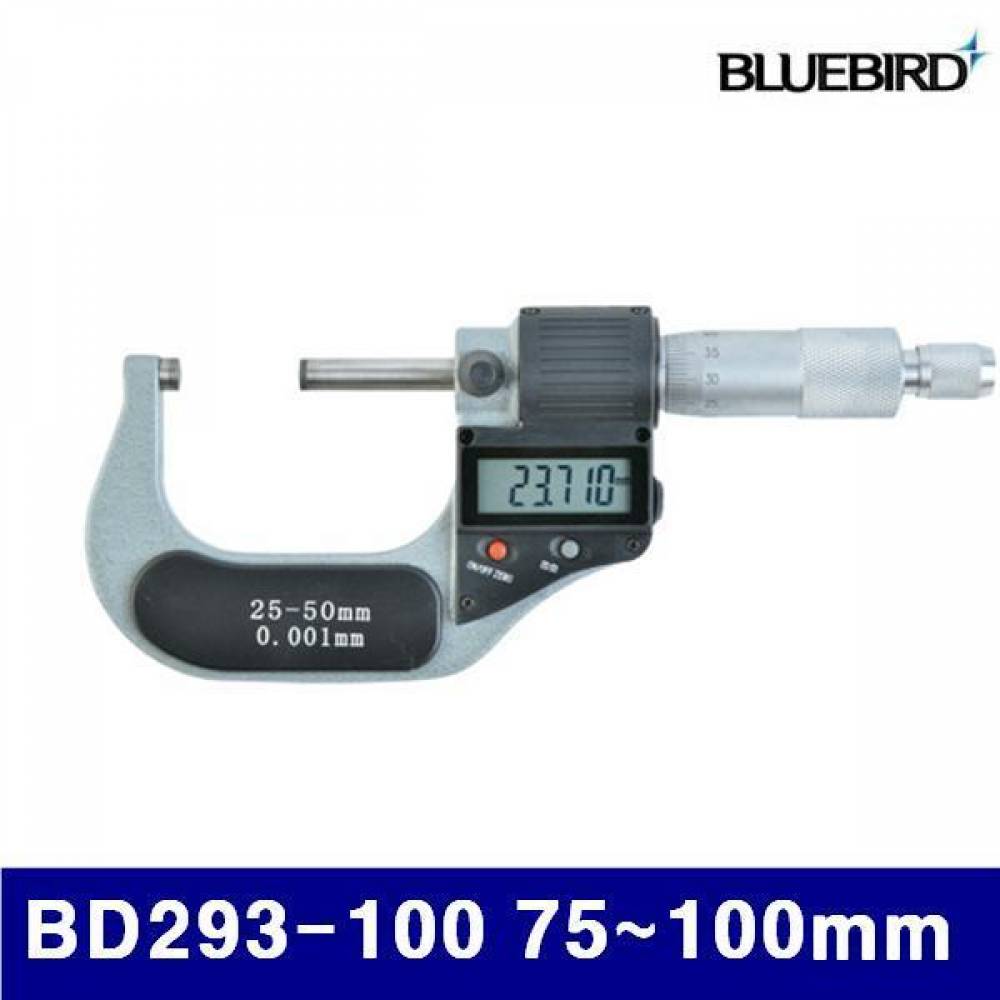 블루버드 4000257 디지털 외경 마이크로미터 BD293-100 75-100mm 0.001 (1EA)