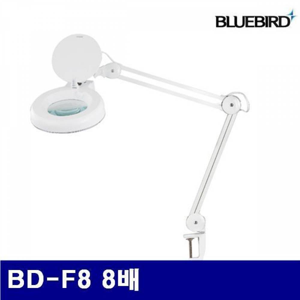 블루텍 4003014 클립형 조명확대경 BD-F8 8배 127mm(5Inch) (1EA) 조명확대경 확대경 루페 현미경 전기 조명 루페 확대경 조명확대경