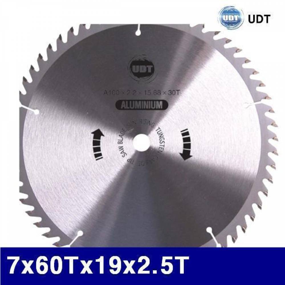 UDT 5004922 팁쏘-알루미늄용 7x60Tx19x2.5T   (1EA)