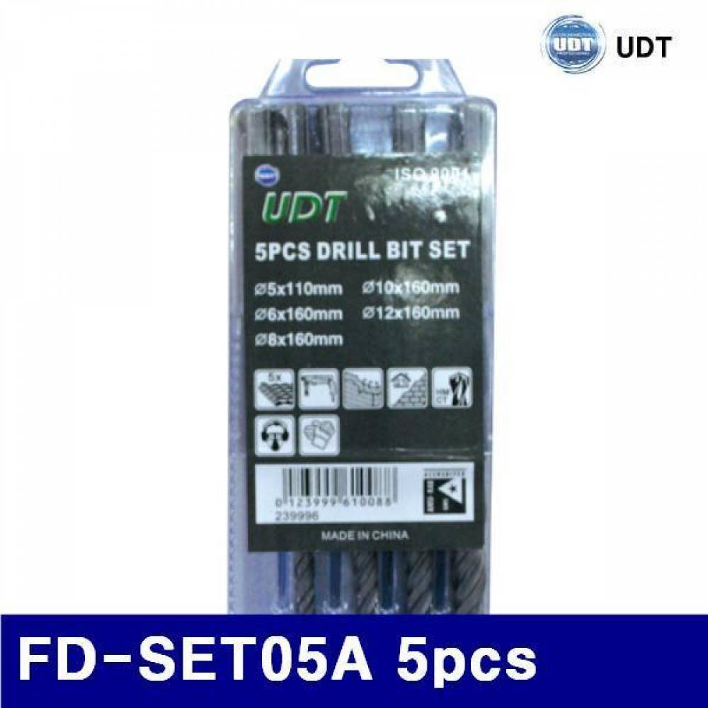 UDT 5001217 함마드릴비트세트 SDS-Plus FD-SET05A 5pcs  (1EA)