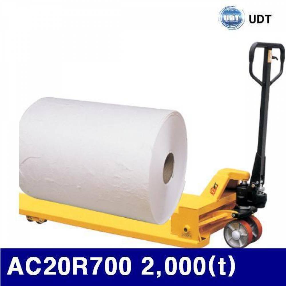 (화물착불)UDT 5002003 롤 파렛트 트럭 AC20R700 2 000(t) 1 150(mm) (1EA)