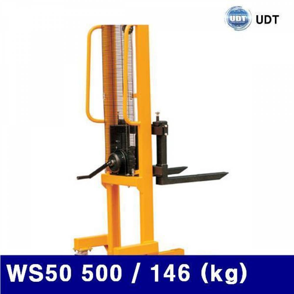 (반품불가)(화물착불)UDT 5002535 윈치 스태커 WS-500(-WS-50) 500 / 146 (kg) (1EA)
