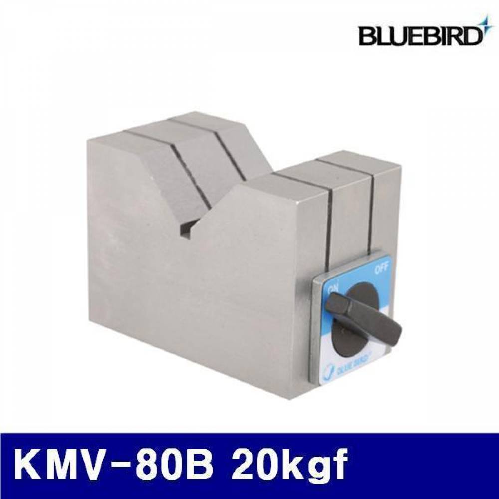 블루텍 4002228 마그네틱V블럭 KMV-80B 20kgf 100x50x80mm (1EA) 브이블럭 브이홀더 공작 관수 작업 측정 절삭 초경 공작 마그네틱