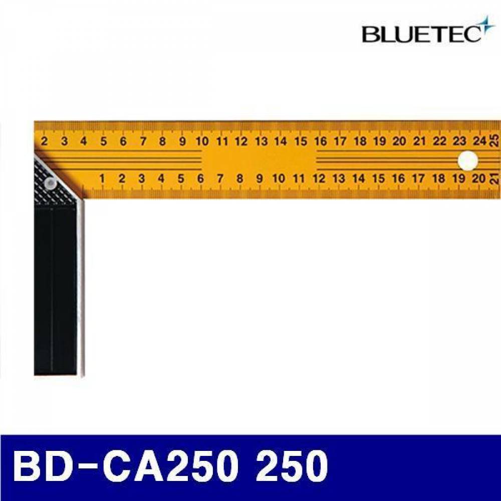 블루텍 4010883 직각자-알루미늄 BD-CA250 250  (1EA) 게이지 측정공구 계측기 측정공구 자 줄자 각도기 직각자