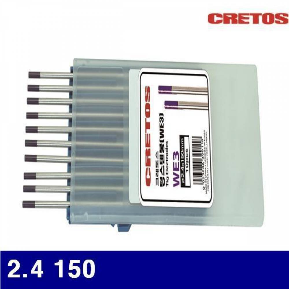 CRETOS 7005712 텅스텐봉 (단종)2.4 150 묶음(10EA) (묶음(10EA)) 용접기 용접봉 용접기자재 용접기자재 용접봉 텅스텐봉