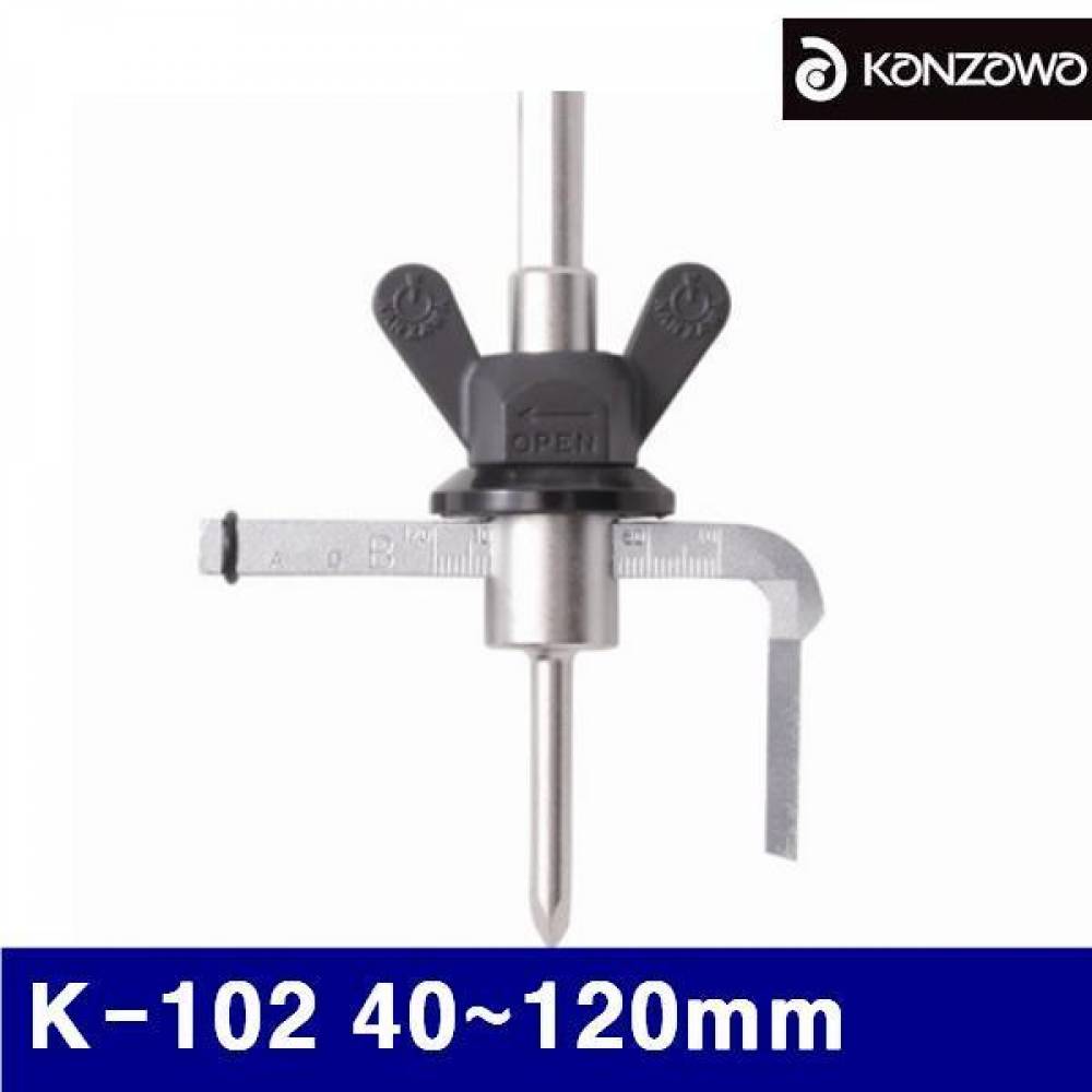 칸자와 2740023 써클캇타-외날형(두꺼운판용) K-102 40-120mm 28 (1EA)