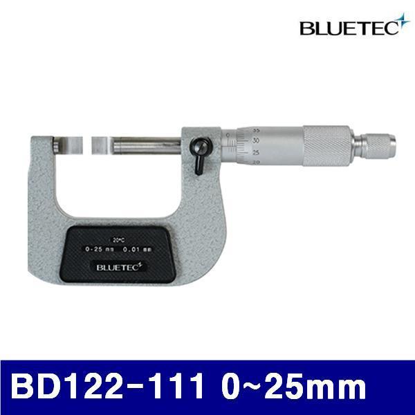 블루텍 4011907 블레이드 마이크로미터 BD122-111 0-25mm 0.01mm (1EA)