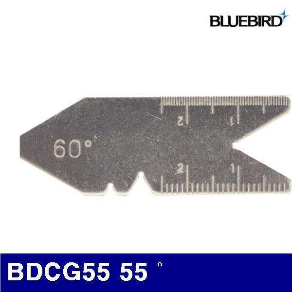 블루버드 4001803 센터게이지 BDCG55 55˚  (1EA) 게이지 측정공구 계측기 측정공구 게이지 기타게이지