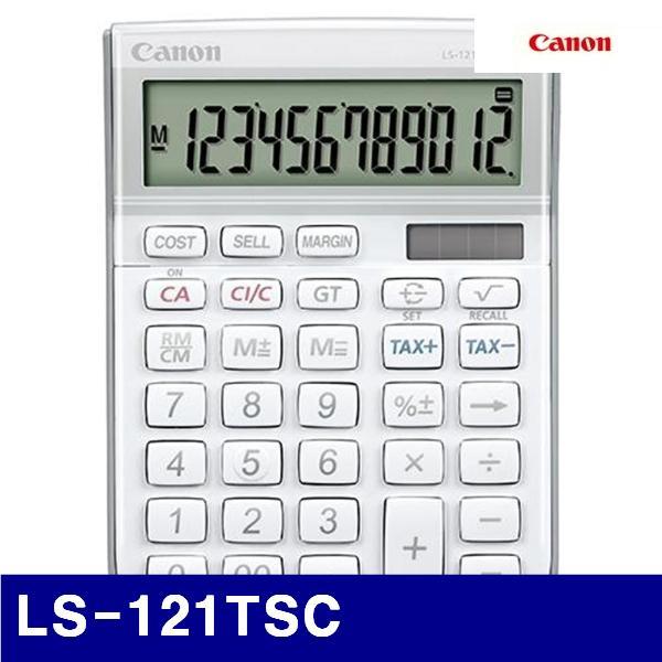 캐논 4171698 전자계산기 (단종)LS-121TSC   (1EA) 계산기 측정공구 사무용품 측정공구 계산기 계산기