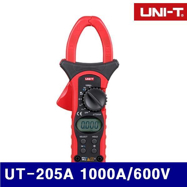 유니트랜드 N100583 디지털 클램프메타 UT-205A 1000A/600V (1EA) 테스터기 테스트기 계측기 측정공구 측정공구 테스터기 클램프테스터기